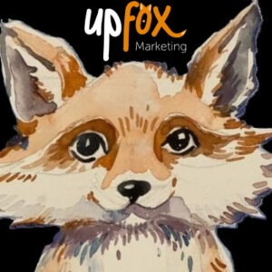 Gemaltes Bild von einem Fuchs für die Homepage von Upfox Marketing und als Symbol für Erfolg durch Strategie; Credits: Inna Tumarkin